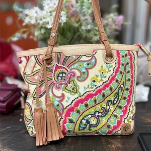 Spartina 449 Island Tote in retired Salt Meadow pattern